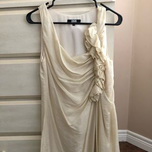 ASOS CREAM FLOWY DRESS SIZE 4
